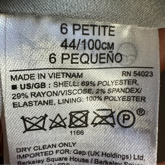 BANANA REPUBLIC Grey Bow Back midi Dress size 6P - Picture 16 of 16